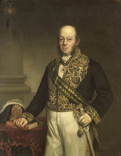 Ludolph Anne Jan Wilt báró Sloet van de Beele (1806-90). főkormányzó (1861-66) alkotó: Barend Leonardus Hendriks