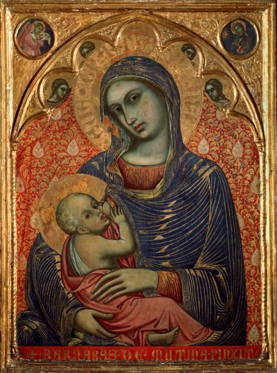 Jézust szoptató Mária (Festmény alkotó: Barnaba da Modena