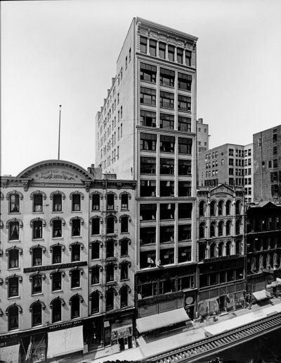 Clifton House, Thomas Church épülete és J. P. Atwater épülete, Chicago, Illinois, USA, 1900 körül (f/w fotó) alkotó: Barnes and Crosby