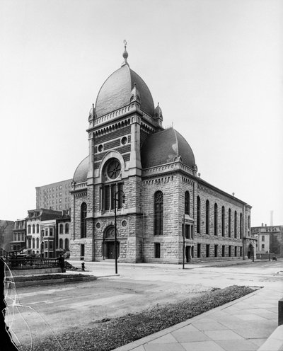 Sinai Kongregáció, Chicago, Illinois, USA, 1900 körül (f/w fotó) alkotó: Barnes and Crosby