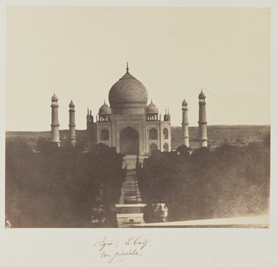 Agra, A Taj, általános nézet alkotó: Baron Alexis de La Grange