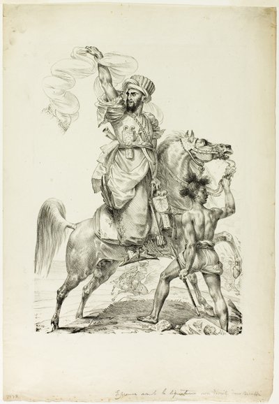 A lovas mameluk főnök segítségért kiált alkotó: Baron Antoine Jean Gros