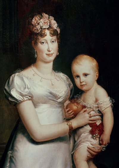 Habsbourg-Lotaringia Marie-Louise (1791-1847) és Róma királya (1811-32) (18930-as részlet) alkotó: Baron François Pascal Simon Gérard