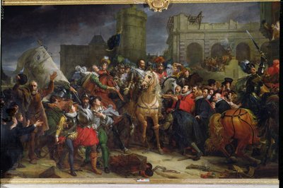IV. Henrik (1553-1610) beutazása Párizsba, 1594. március 22. alkotó: Baron François Pascal Simon Gérard