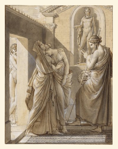 Psyche atyja Apollón jóslatával konzultál alkotó: Baron François Pascal Simon Gérard