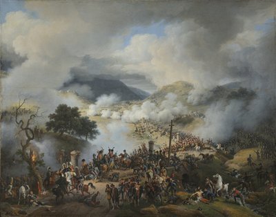 Francia: Bataille du col de Somo Sierra en Castille, le 30 novembre 1808 Somo Sierra-i csata, 1808. november 30. alkotó: Baron Lejeune Louis-François