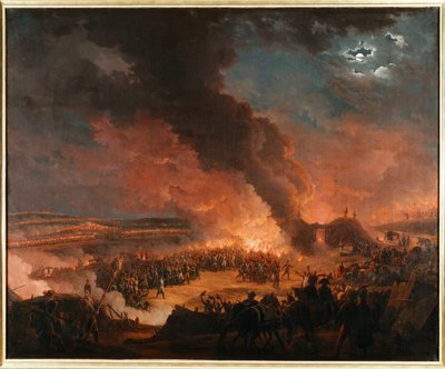 I. Napóleon az austerlitzi csata előtti éjszaka meglátogatja a bivakokat ... (festmény, vászon) alkotó: Baron Louis Albert Bacler d