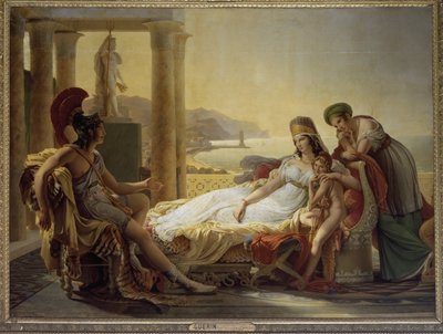 Aeneas mesél Didónak a trójai szerencsétlenségekről (olaj, vászon alkotó: Baron Pierre-Narcisse Guerin