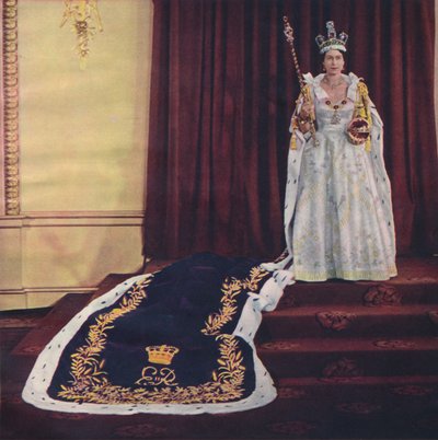 Erzsébet királynő koronázási köntösben, 1953 alkotó: Baron Sterling Henry Nahum