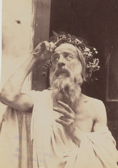 [Idős férfi koszorúval] alkotó: Baron Wilhelm von Gloeden