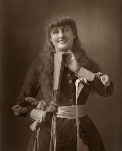 Alice Atherton brit színésznő az Oliver Grumble-ben, 1886 alkotó: Barraud