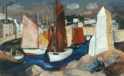 Concarneau kikötő (olaj, vászon) alkotó: Barry Craig