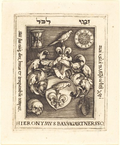 Hieronymus Baumgartner könyvtáblája alkotó: Barthel Beham