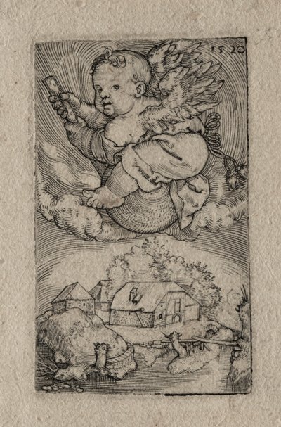 A labdán lovagló zseni, 1520. alkotó: Barthel Beham