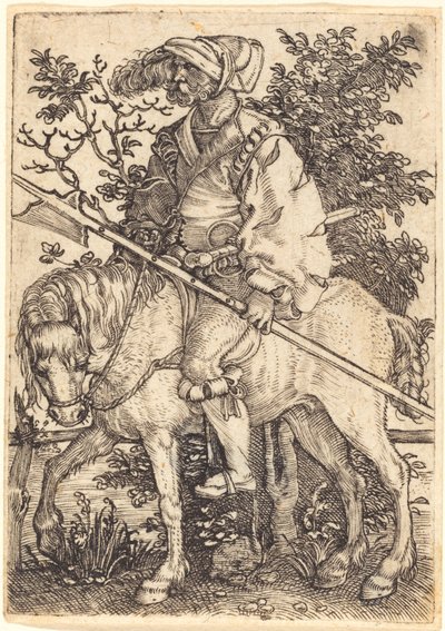 Alabárdos lóháton alkotó: Barthel Beham