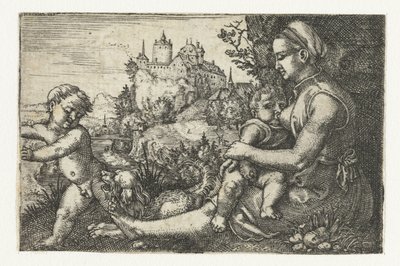 Anya két gyermekkel alkotó: Barthel Beham