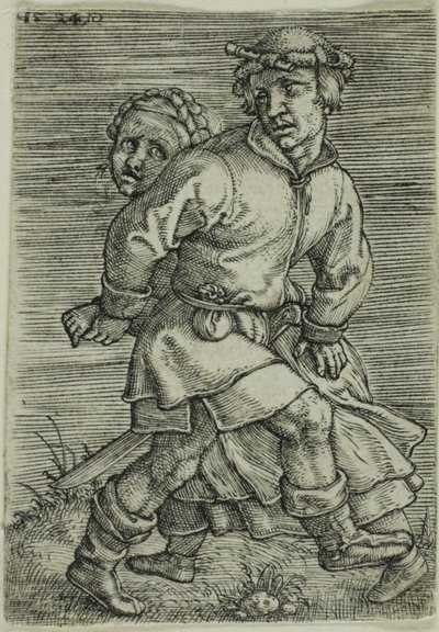 Parasztpár táncol alkotó: Barthel Beham