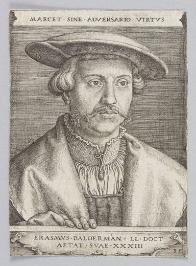 Erazm Baldermann portréja alkotó: Barthel Beham