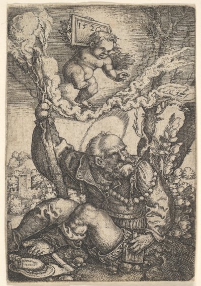 Szent Kristóf, 16. század eleje. alkotó: Barthel Beham