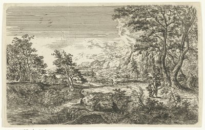 Táj férfi és fiú alkotó: Bartholomäus Ignaz Weiss (attributed to)