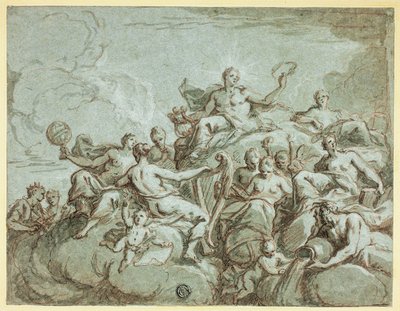 Apollo és a múzsák alkotó: Bartholomaeus Spranger