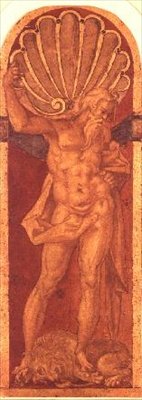 Hercules (ceruza) alkotó: Bartholomaeus Spranger