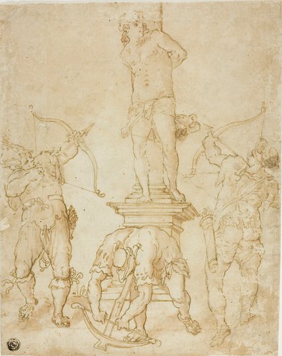 Szent Sebestyén mártíromsága alkotó: Bartholomaeus Spranger
