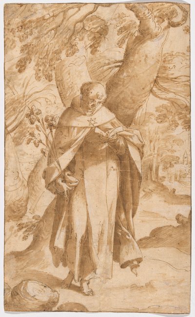 Szent Domonkos olvasás alkotó: Bartholomaeus Spranger