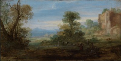 Itáliai táj antik romokkal alkotó: Bartholomeus Breenbergh