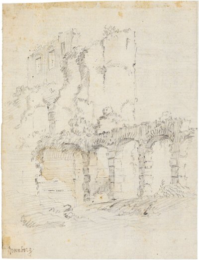 Római romok alkotó: Bartholomeus Breenbergh