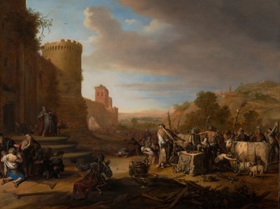 Szent Pál és Barnabás Lisztrában (Áldozat Lisztrában) alkotó: Bartholomeus Breenbergh
