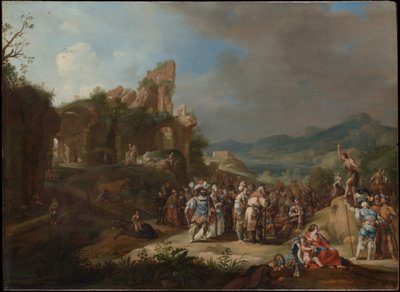 Keresztelő János prédikációja alkotó: Bartholomeus Breenbergh