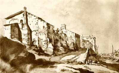 A Ripa Grande Rómában alkotó: Bartholomeus Breenbergh