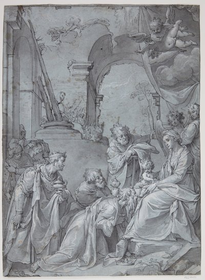 A Pásztorok imádata alkotó: Bartholomeus Spranger