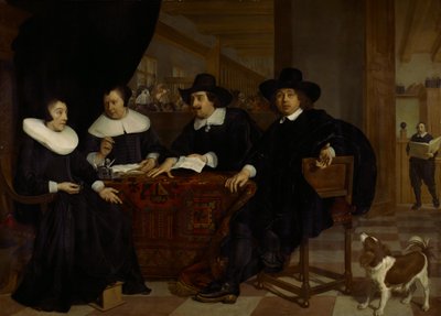 A Spinhuis két férfi és két női elöljárója alkotó: Bartholomeus van der Helst