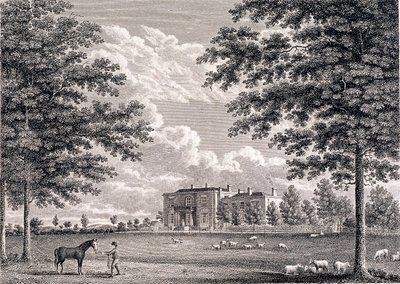 Brockwell Hall, Herne Hill, Lambeth, London, 1820 alkotó: Bartholomew Howlett