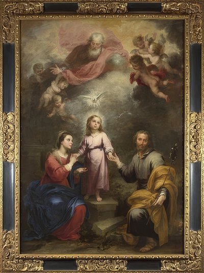 Az égi és a földi hármasság. 1675-82 körül alkotó: Bartolomé Esteban Murillo