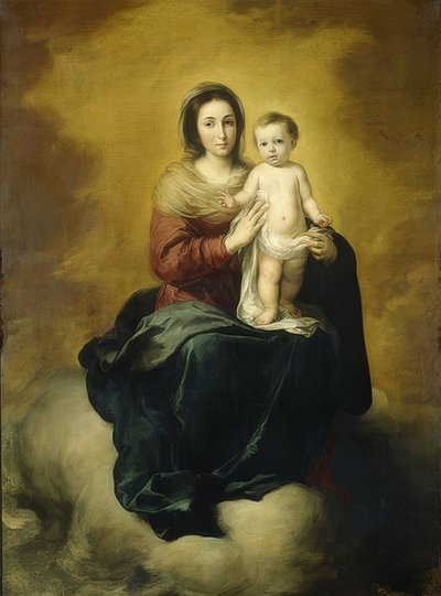 Madonna és gyermeke. 1660-80 alkotó: Bartolomé Esteban Murillo