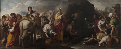 Mózes vizet ver a sziklából, 1667-1670. alkotó: Bartolomé Esteban Murillo