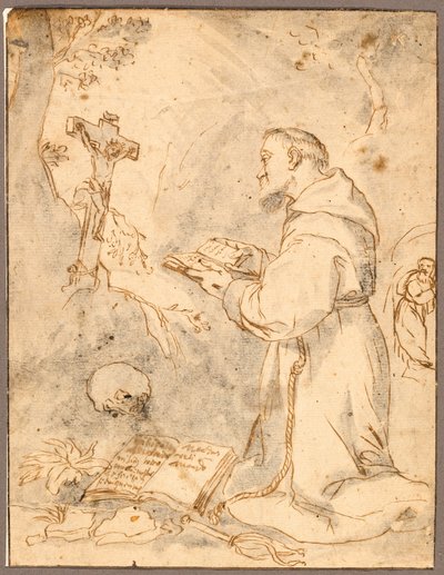 Szent Ferenc imádkozik alkotó: Bartolomé Esteban Murillo