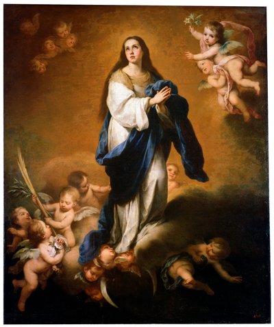 Szűz Mária mennybemenetele, 1645 és 1655 között. alkotó: Bartolomé Esteban Murillo