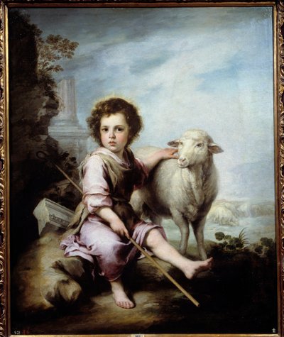 Bartolome Murillo (1618-1682) festménye: A jó pásztor 17. századi V. 1,23x1,01 m Madrid, Prado Múzeum - A jó pásztor. Bartolome Murillo (1618-1682) festménye XVII. 1,23 x 1,01 m. Prado Múzeum, Madrid alkotó: Bartolomé Esteban Murillo
