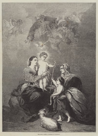 A Szent Család alkotó: Bartolomé Esteban Murillo