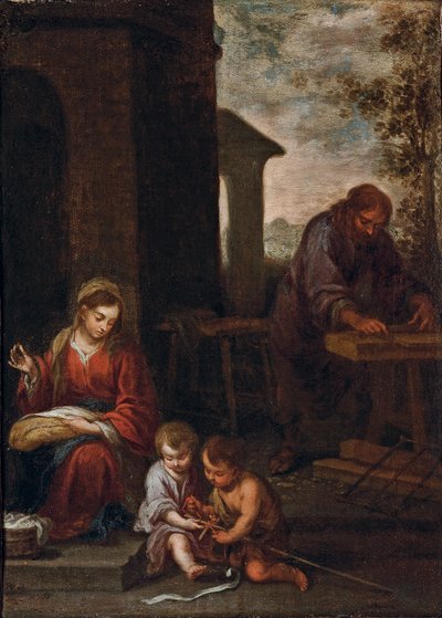 A Szent Család Keresztelő Szent János csecsemővel, 1660-70 alkotó: Bartolomé Esteban Murillo