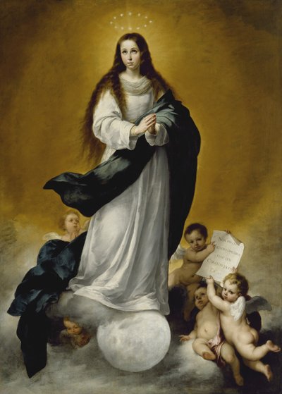 A Szeplőtelen Fogantatás Szűza, 1660 körül alkotó: Bartolomé Esteban Murillo