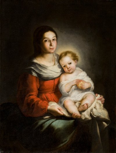 Szűz és gyermek, c. 1650. alkotó: Bartolomé Esteban Murillo