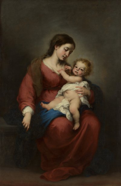 Szűz és gyermek, kb. 1670-72. alkotó: Bartolomé Esteban Murillo