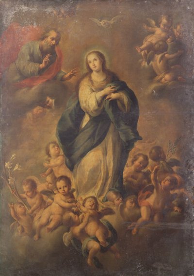 A Nagyboldogasszony (olaj, vászon) alkotó: Bartolome Esteban (follower of) Murillo