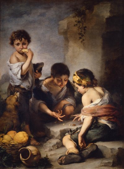 Kockázó fiúk alkotó: Bartolomé Esteban Murillo
