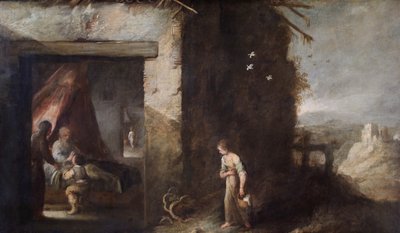 Isaac Blessing Jacob (olaj, vászon) alkotó: Bartolomé Esteban Murillo